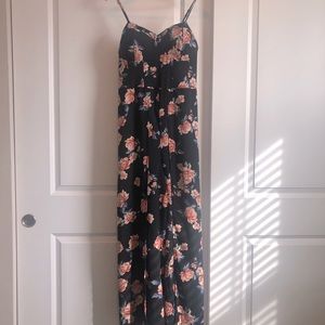 Black Floral Xhiliararion Jumpsuit